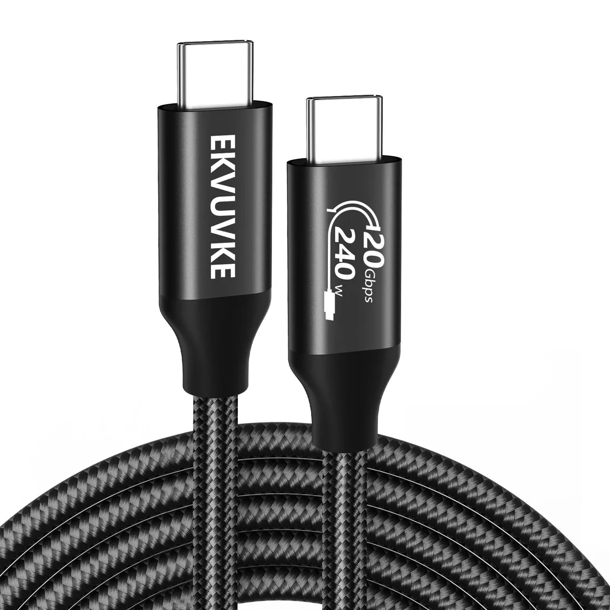  EKVUVKE USB C Monitor Cable 3.3FT 20Gbps 240W — product photo