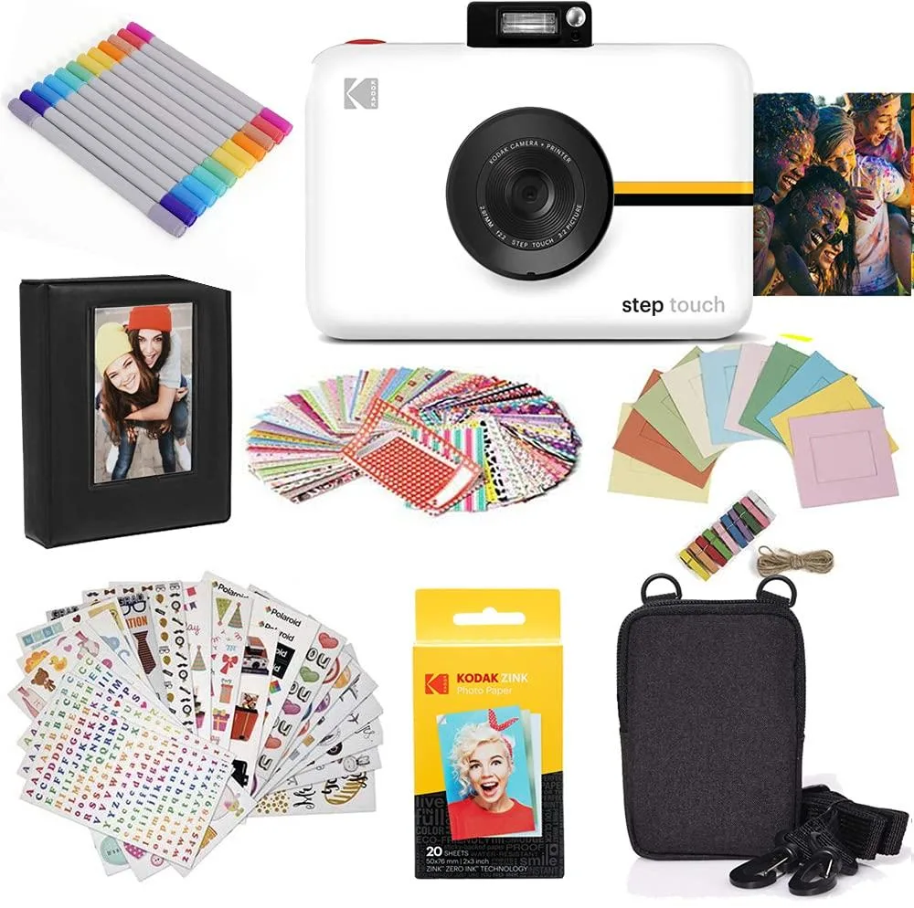 Zink Zink Kodak Step Touch 13MP Instant Camera White Starter Bundle — product photo
