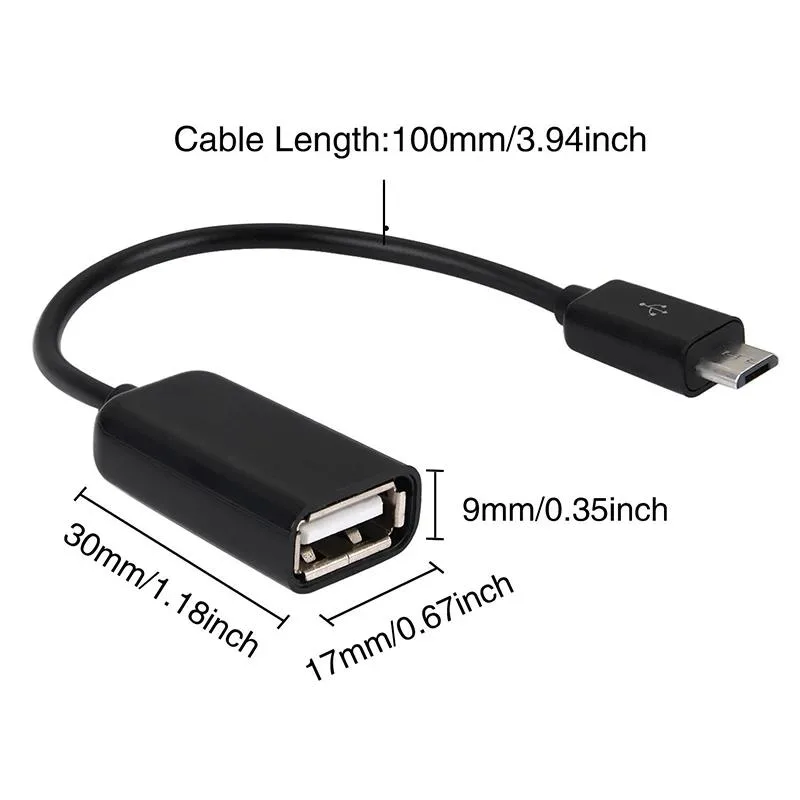 Defendwe Defendwe Micro USB OTG Cable Male to Female Adapter 16cm — product photo