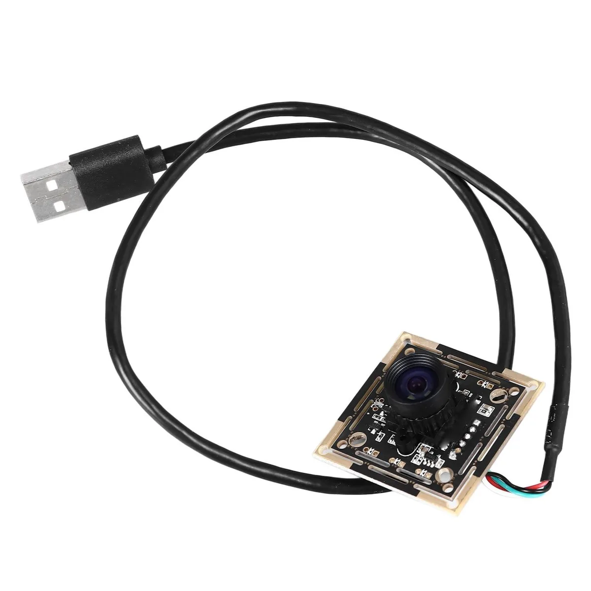 Small bare USB camera board with OV7251 sensor, black-and-white global shutter, bendable flex cable
