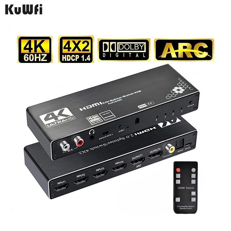 LUOM LUOM OZJ1 4x2 HDMI Matrix Switch 4K 60Hz 18.5Gbps — product photo