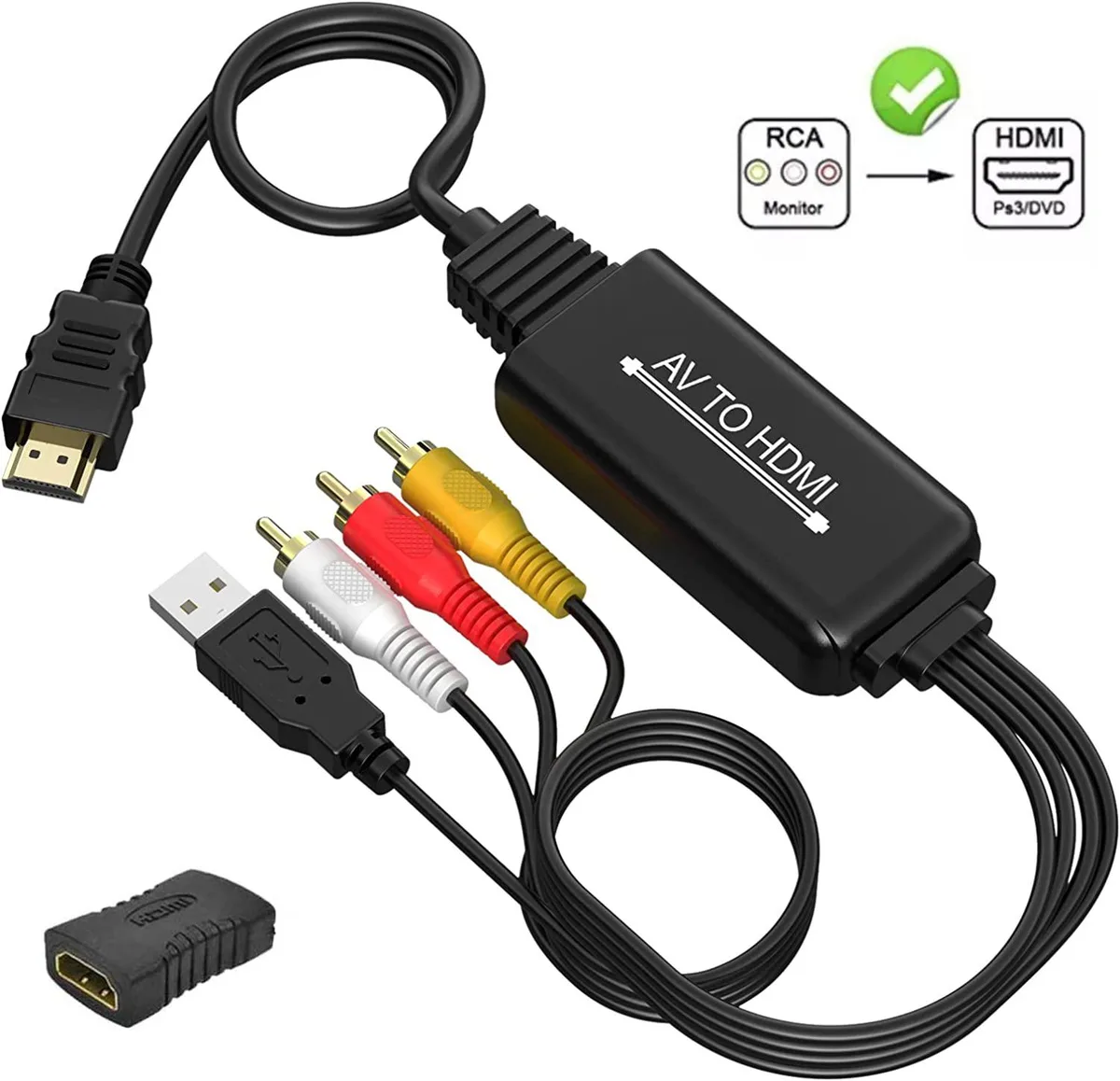 LUOM LUOM RCA to HDMI Converter Cable 1080P 60Hz — product photo