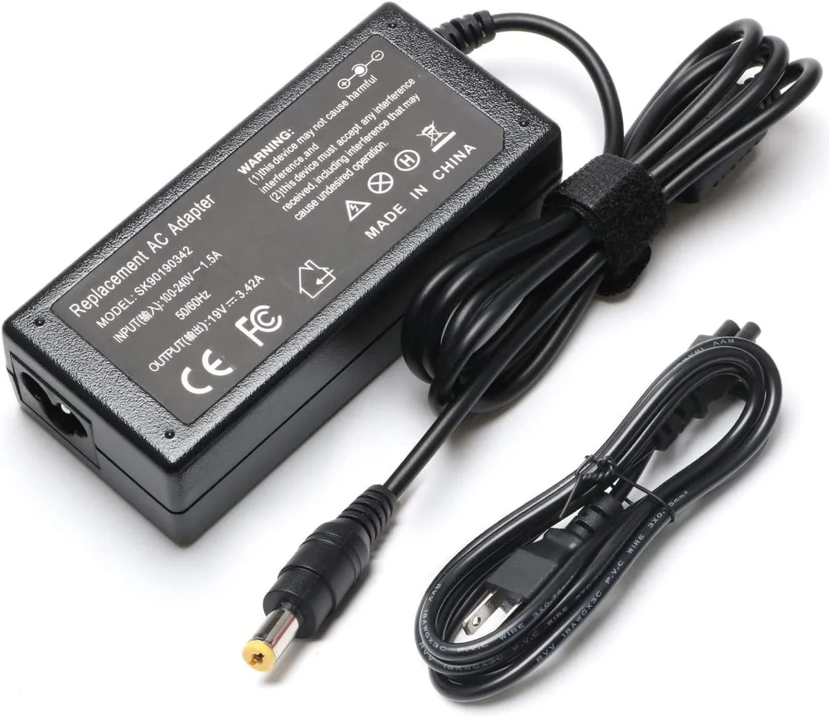 myVolts myVolts 65W AC Adapter 19V 3.42A 5.5x1.7mm for Acer Aspire — product photo