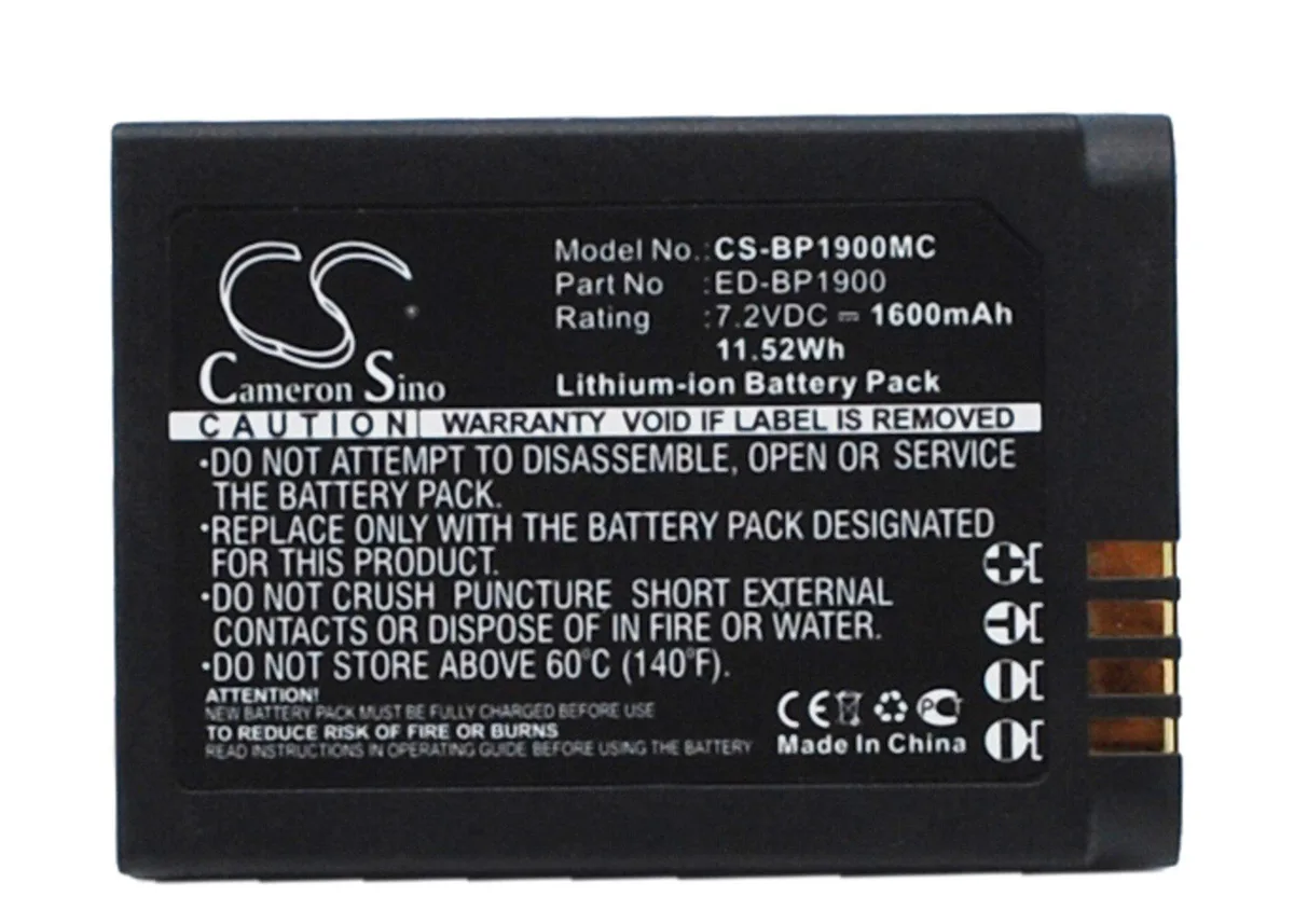 Cameron Sino 1600mAh 7.2V Battery for NX1 ED-BP1900 — product photo