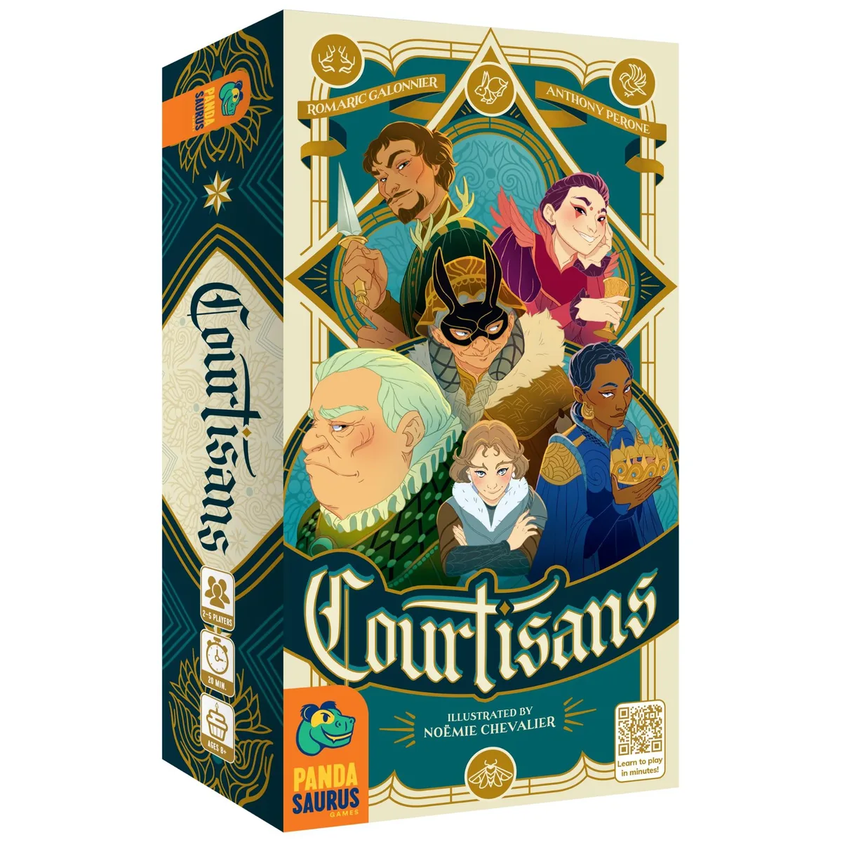 Courtisans Card Game PANCOURTCORE 2-5 Players 20-30 Min Ages 8+ — product photo