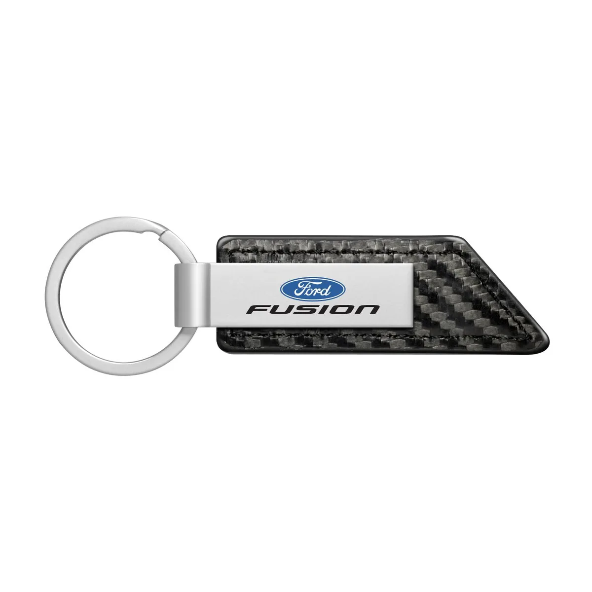 iPick Image, LLC iPick Image, LLC Ford Fusion Carbon Fiber Texture Black PU Leather Strap Key Chain — product photo