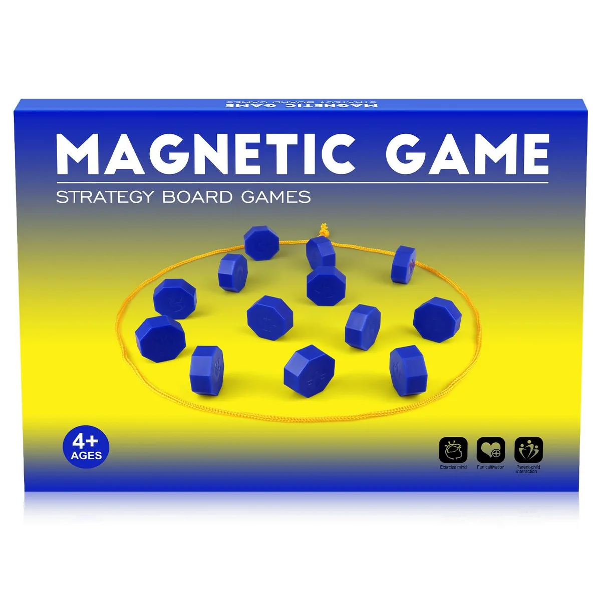 Bameca Magnetic Chess Game with 20 Full-Size Stones — product photo