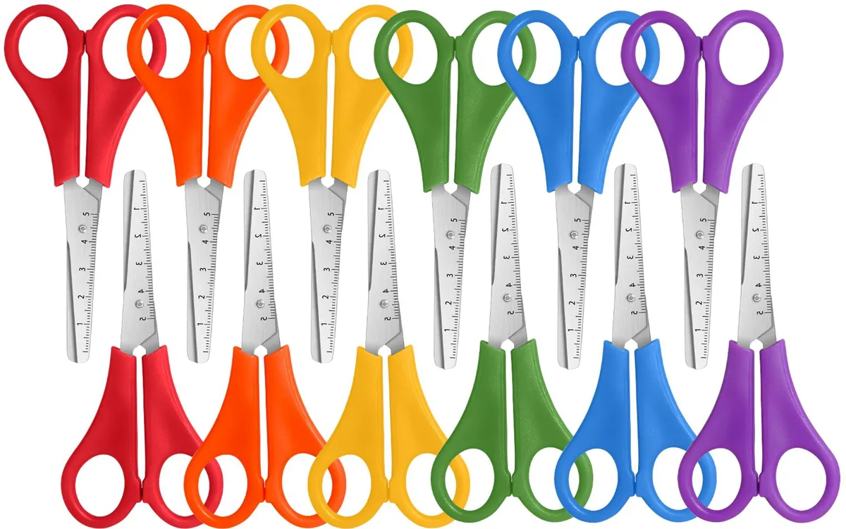 Taotree 5" Kids Scissors Blunt Tip 12-Pack — product photo