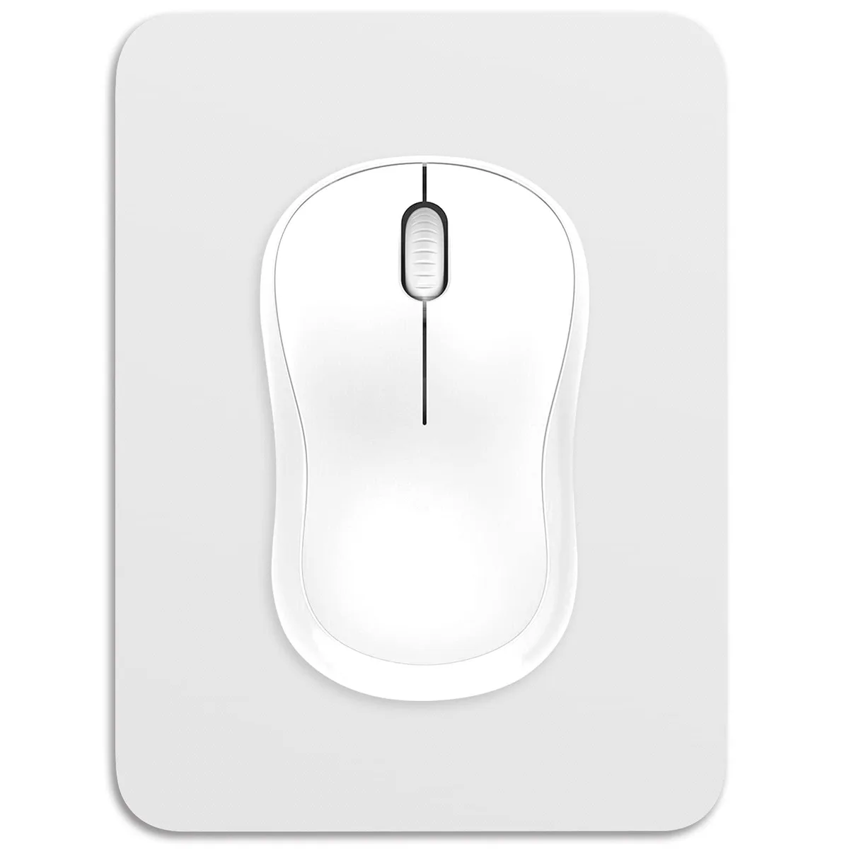Small rectangular mouse pad in Space Gray with smooth cloth surface and rubber base