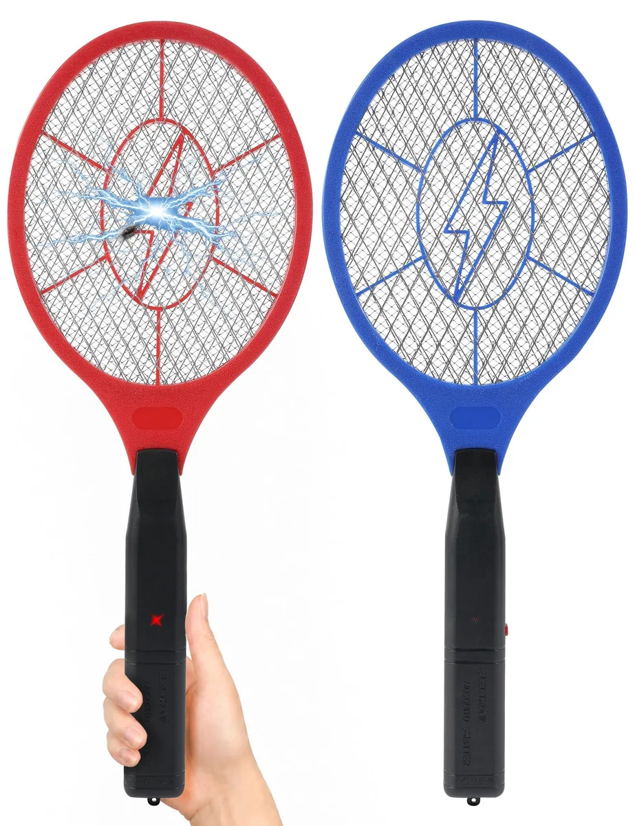  Electric Fly Swatter 2 Pack (Red &amp; Blue) outdoor toy — product photo