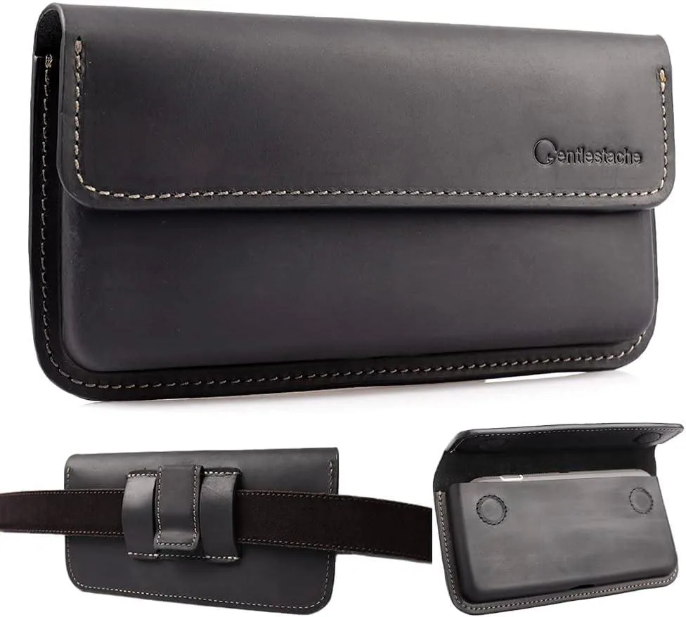 TAURKENAM TAURKENAM Large Leather Phone Holster L Size Case — product photo