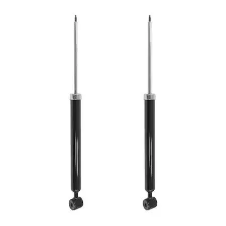 Pair of silver rear shock absorbers in cardboard box