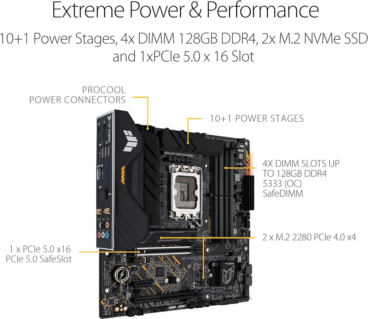 ASUS ASUS TUF GAMING B660M-PLUS WIFI D4 Intel motherboard — product photo