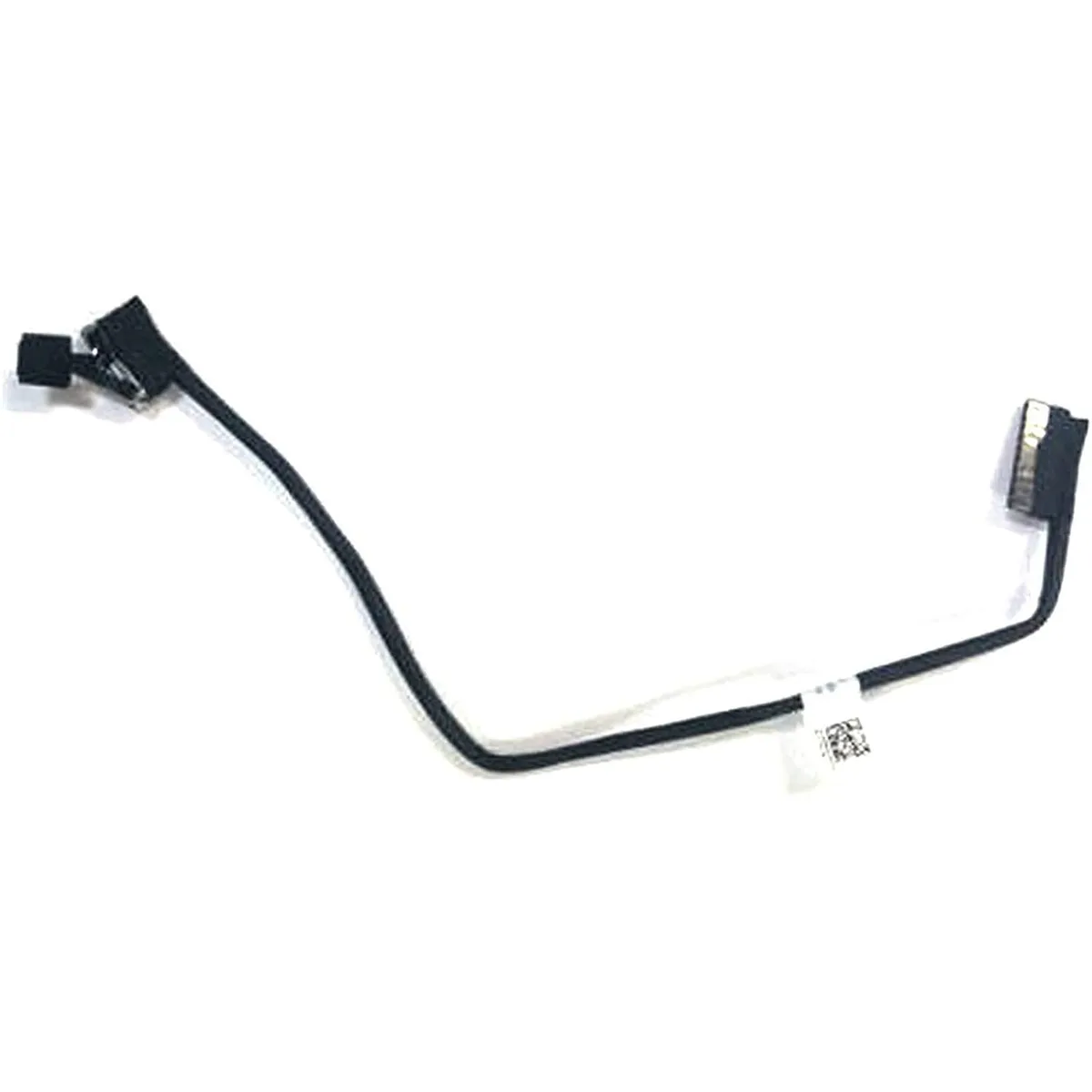 Flat green circuit board with black connector and bundled wires