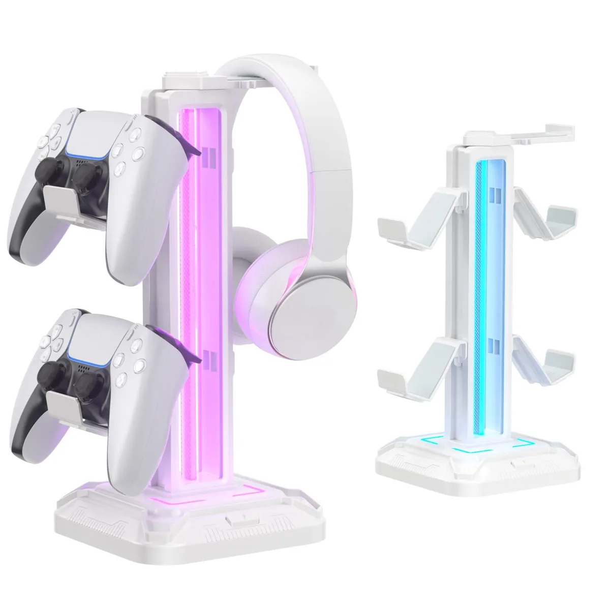  Avid KDD-728W RGB Headset Stand White — product photo