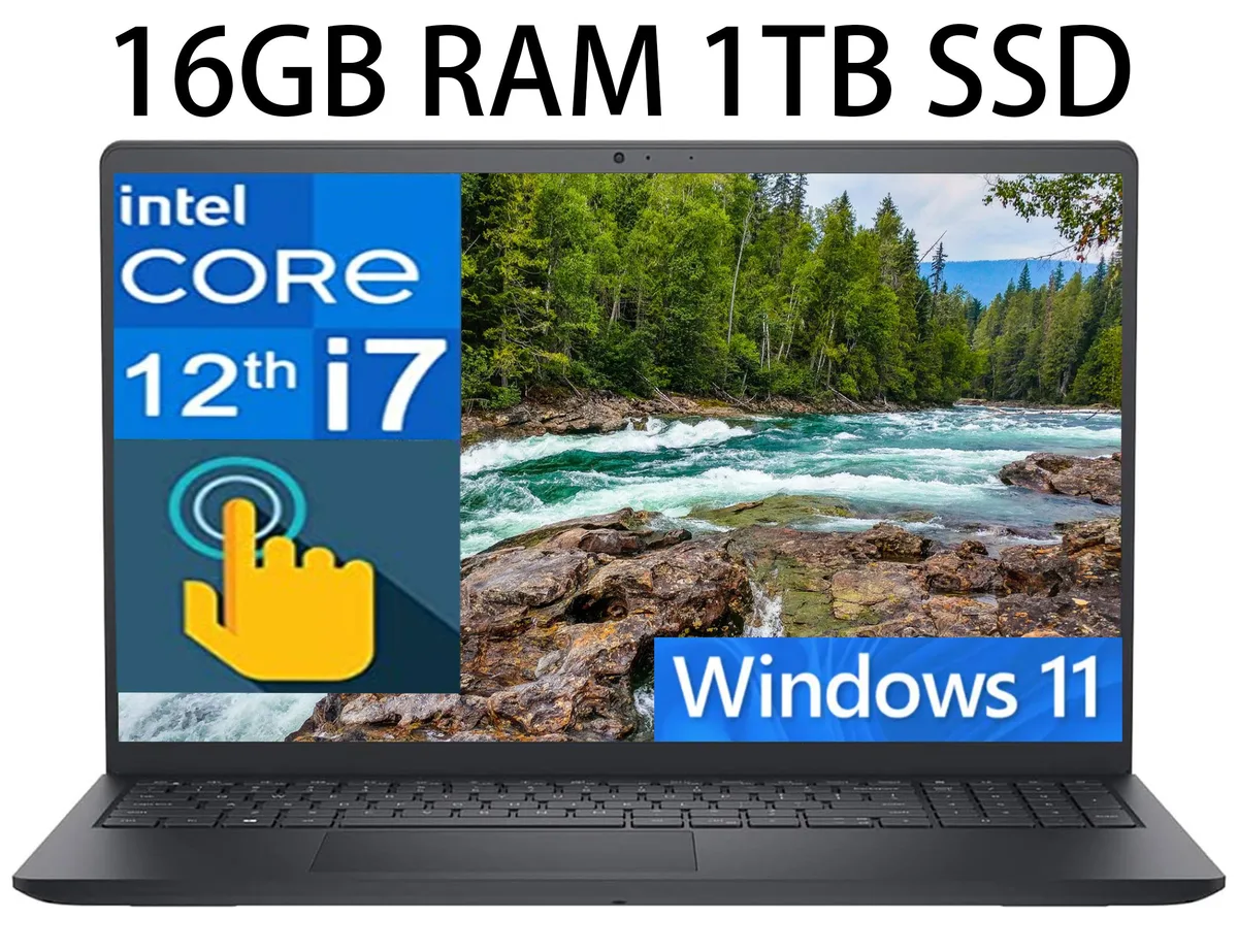 DELL DELL Inspiron 15 3520 laptop i7-1255U 16GB 1TB SSD 15.6" FHD Touchscreen — product photo