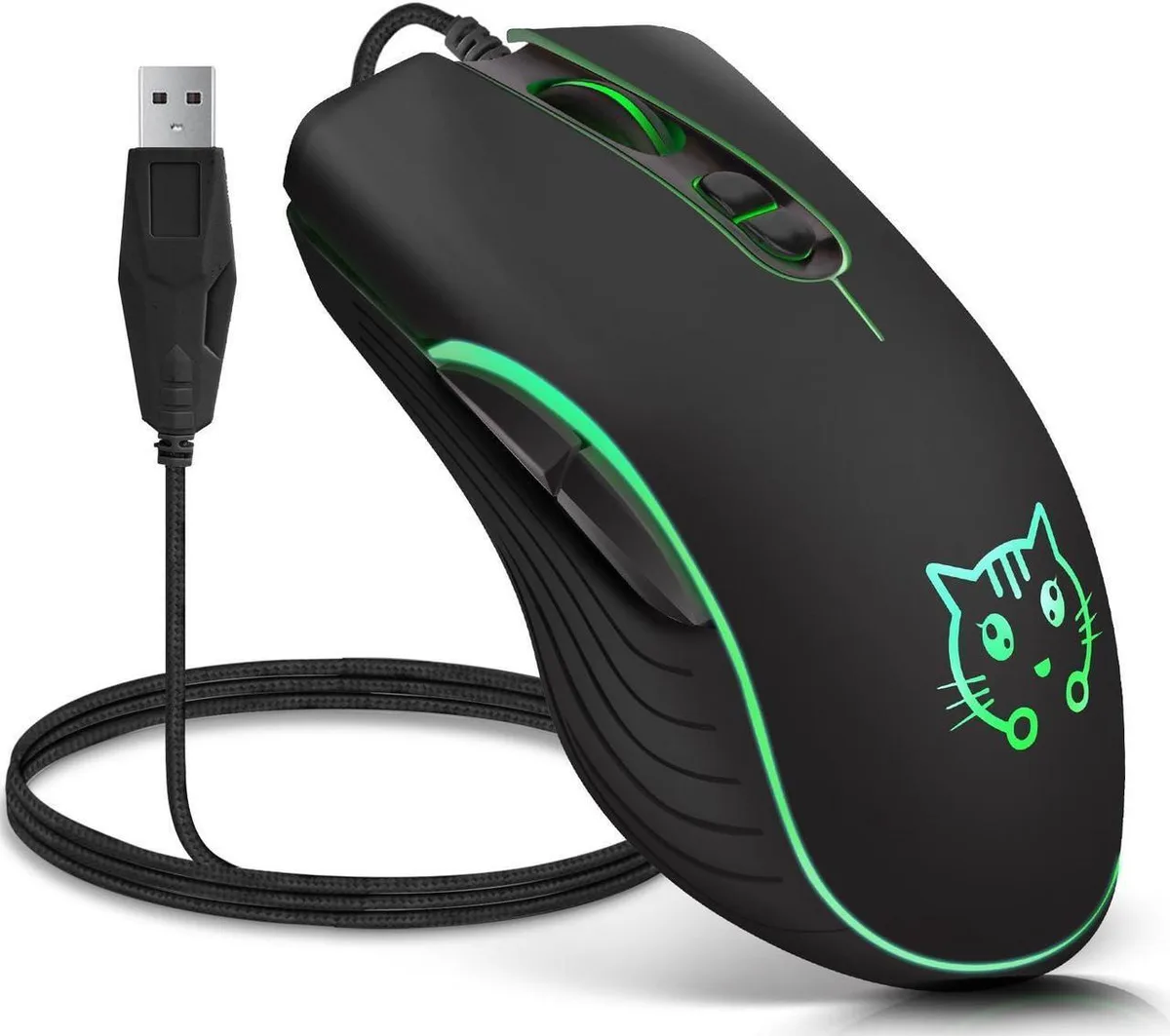 Aomoproing Aomoproing Gaming Mouse Black 2400 DPI 6 Buttons — product photo