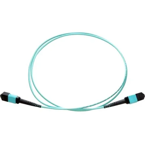 Axiom Axiom MPO Female to MPO Female OM3 50/125 Fibre Optic Cable 66 ft Aqua — product photo
