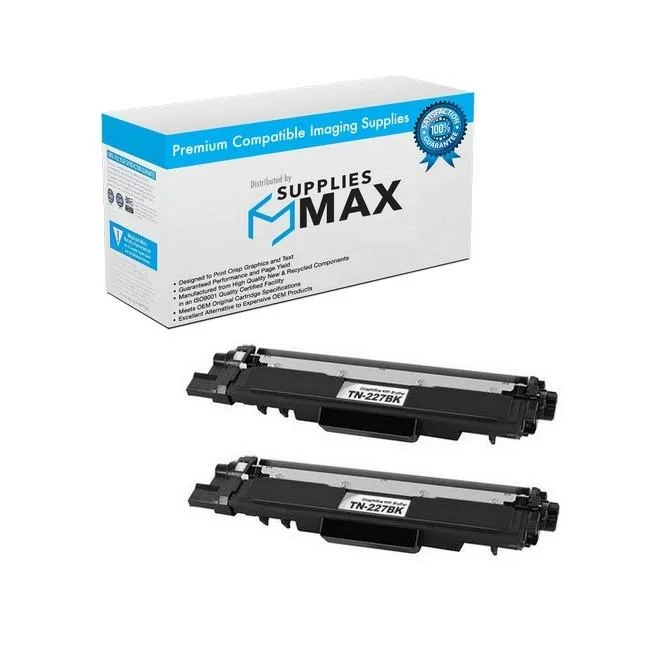SuppliesMax SuppliesMax BRTTN-227-2PK Black Toner Cartridge 2 Pack 3000 Pages — product photo