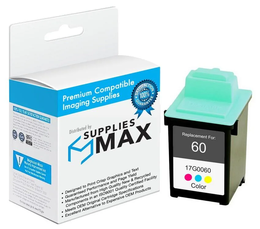 SuppliesMax SuppliesMax Lexmark 17G0060 Remanufactured Color Inkjet Cartridge 255 Pages — product photo