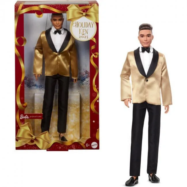 Barbie Barbie Holiday Ken Doll 2025 Brunette JGK56 — product photo