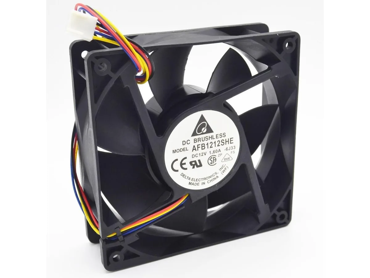 Fans Fans AFB1212SHE 12038 120x120x38mm 12V 1.6A 4-wire PWM 40cm — product photo