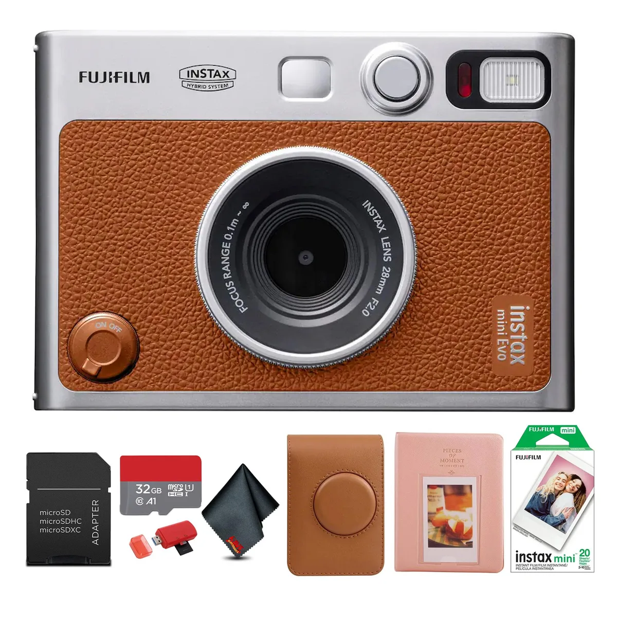 FUJIFILM FUJIFILM Instax Mini EVO Hybrid Film Camera Brown — product photo