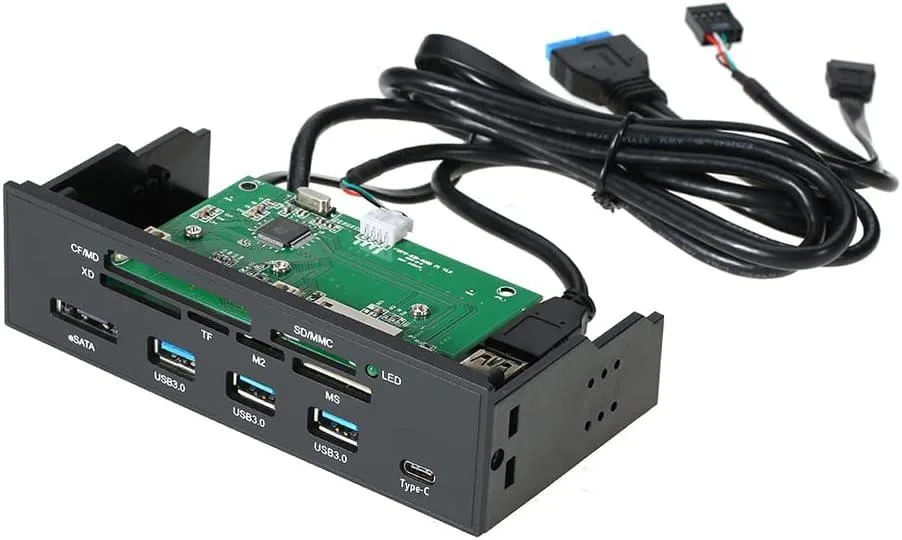 BFKK BFKK 5.25" Card Reader Front Panel USB 3.0 3.1 Type-C — product photo