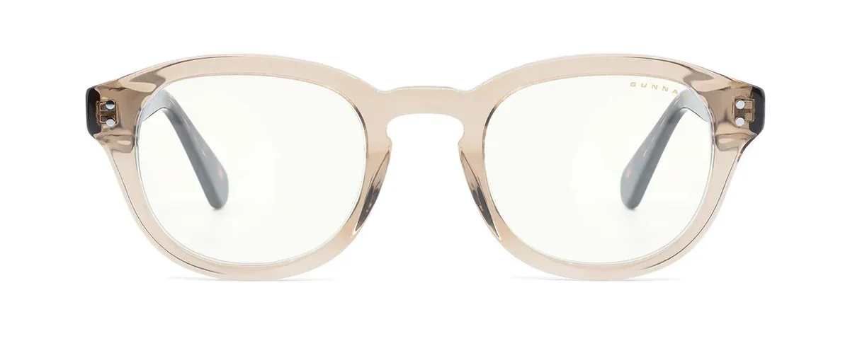Gunnar Optiks, LLC. Gunnar Optiks Emery Computer Glasses Rose Tortoise Clear Lens 35% Blue Light 100% UV EME-08809 — product photo