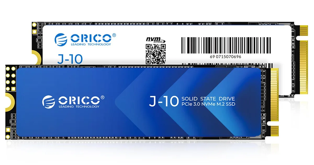 Orico Orico J10 1TB internal SSD M.2 2280 with cooling vest — product photo