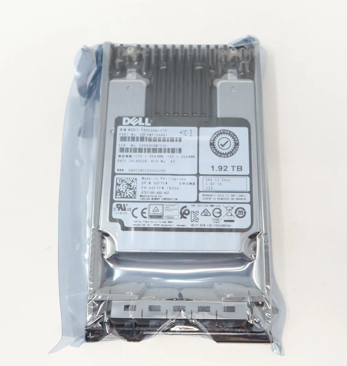 DELL DELL PX05SRB192Y 1.92TB SAS 2.5" SSD accessory — product photo