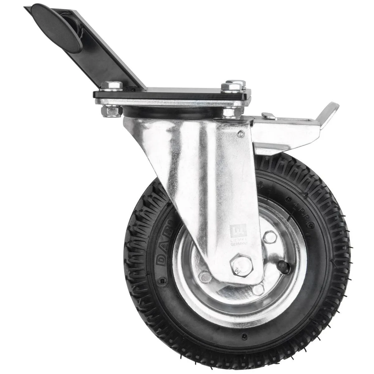 Kupo Kupo 8" Pneumatic Wheel Set, Square Speed Adapter, Black, 3 Pack — product photo