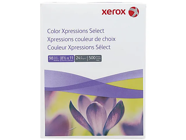 XEROX XEROX 3R11540 Digital Color Xpressions Paper 24lb 98 Brightness 8-1/2x11 Red/White 500 Shts — product photo