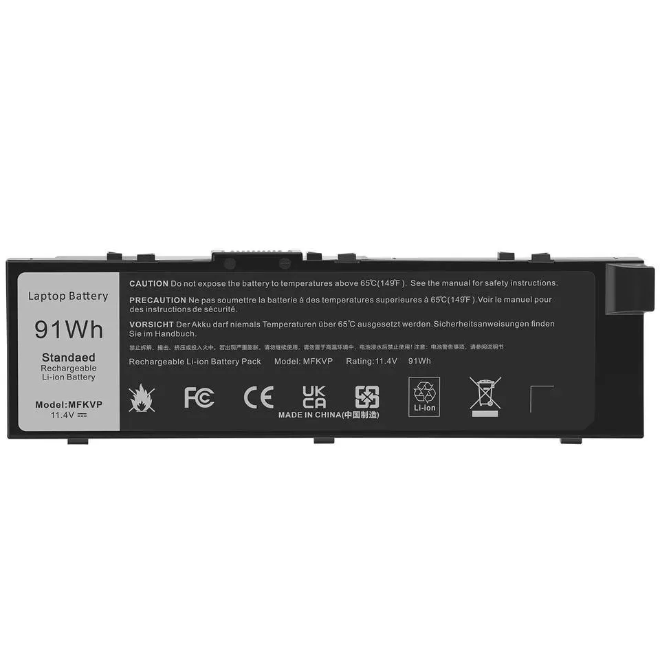 DELL DELL 91Wh 4-cell 11.4V lithium-ion laptop battery — product photo