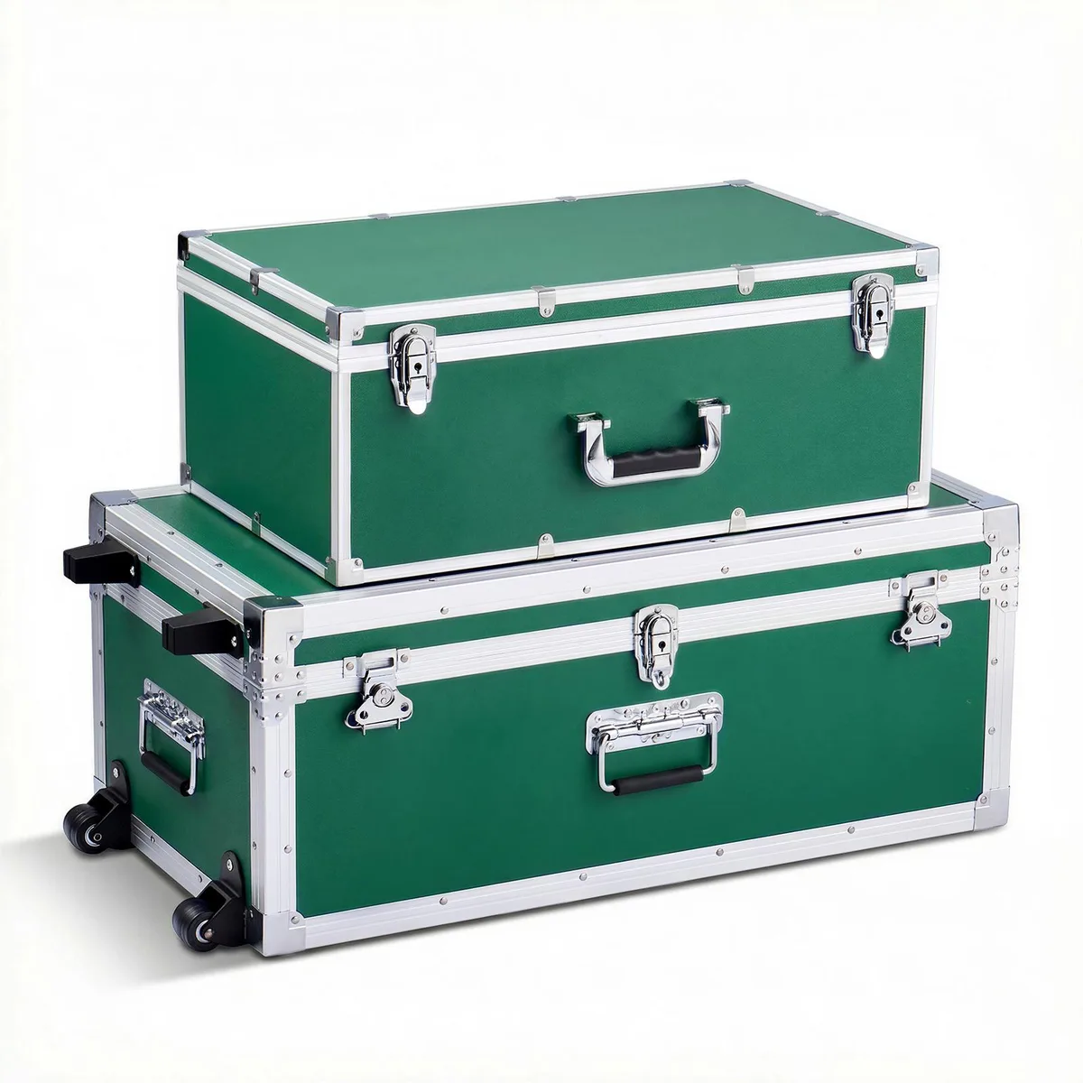 VEVOR VEVOR FG-1415-05 Green Metal Storage Trunk Set of 2 — product photo