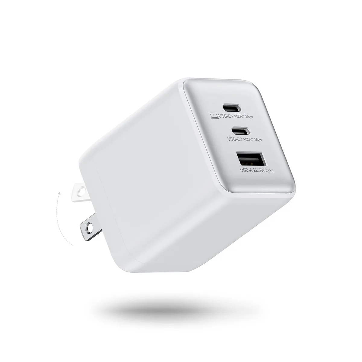 Adafruit Adafruit 100W 3-Port GaN USB Charger 2 in 1 Accessories — product photo