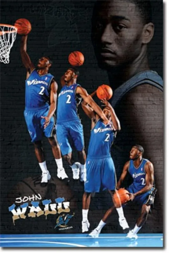 Poster print Wizards J Wall 10 on heavy stock paper 24 x 36 inches