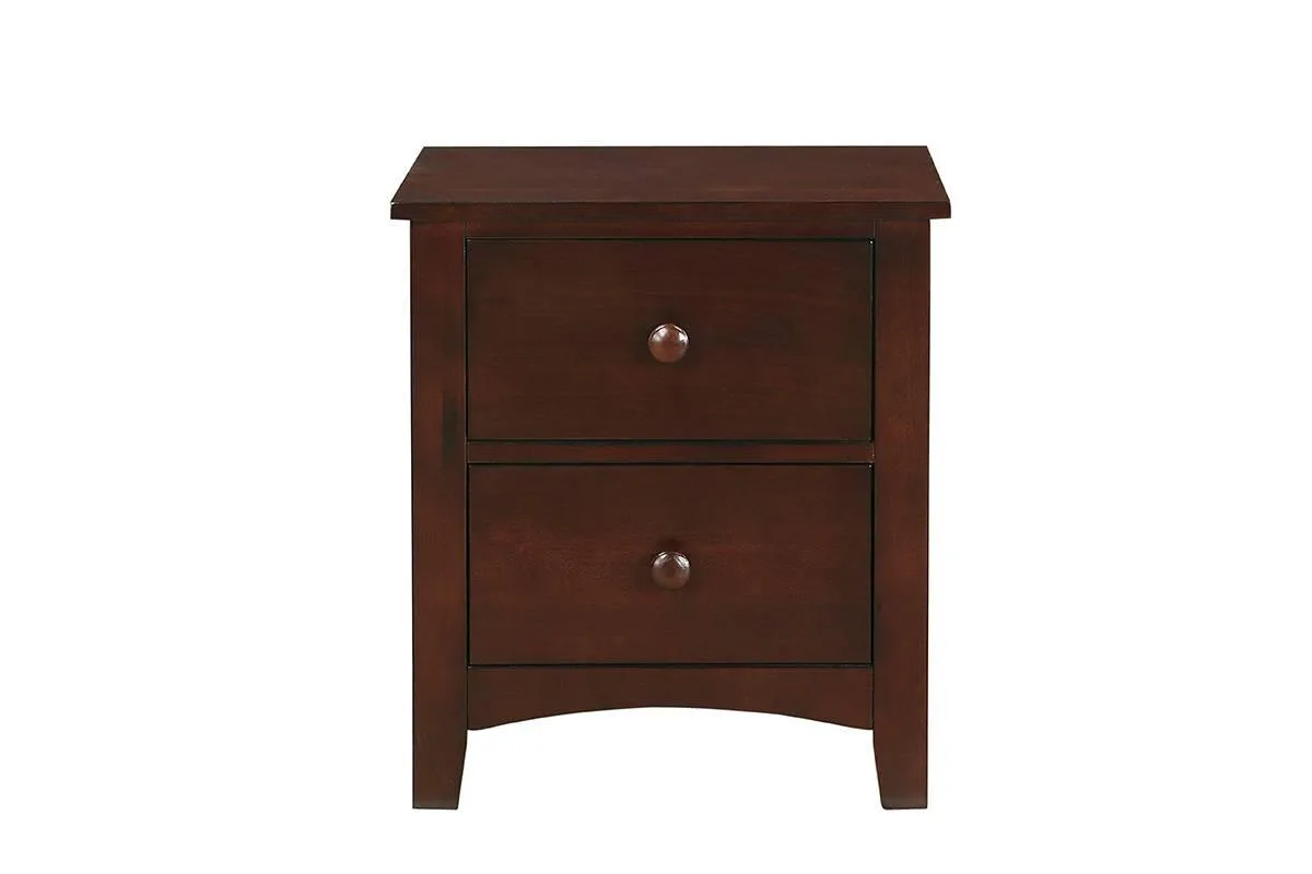 tuphen tuphen Dark Oak Nightstand 2-Drawer 22x16x24 — product photo