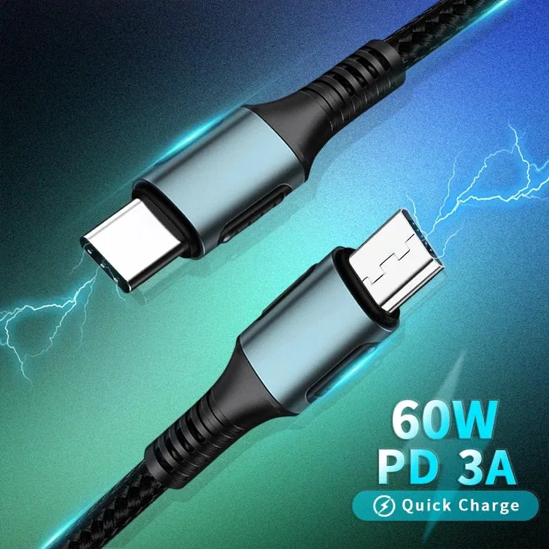 Hetai Tech USB-C to Micro USB cable PD 60W