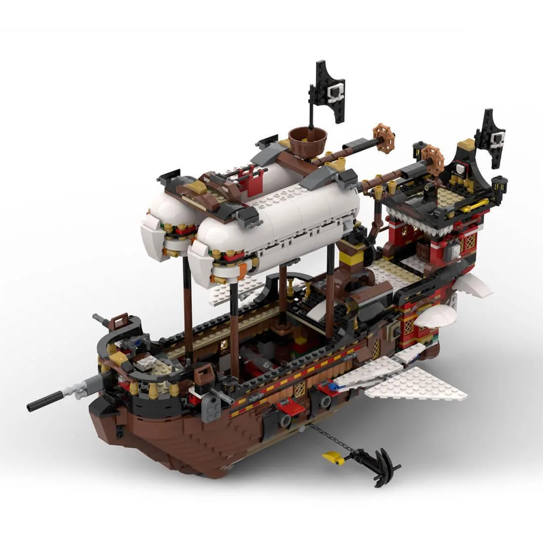 ZITIANYOUBUILD ZITIANYOUBUILD MOC-141840 Medieval Airship Pirate Building Blocks 2771PCS — product photo