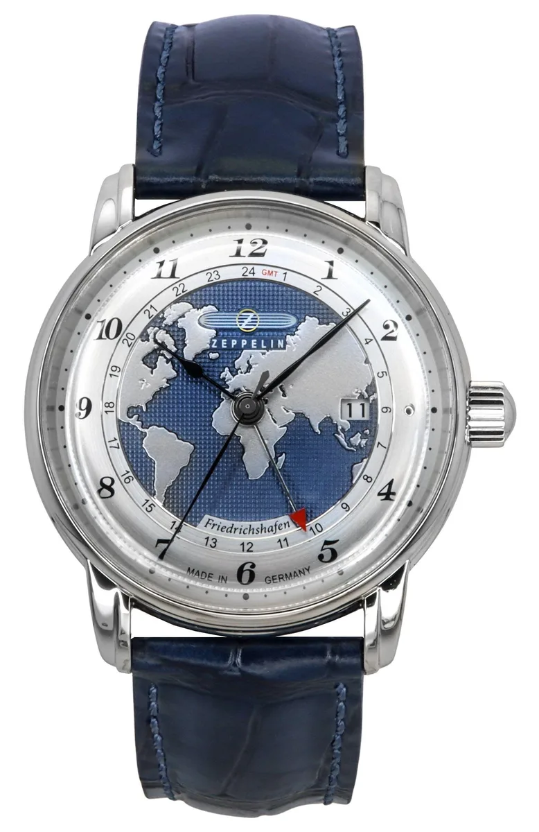 Graf Zeppelin Graf Zeppelin Friedrichshafen GMT 85963 Blue Dial Automatic Watch — product photo