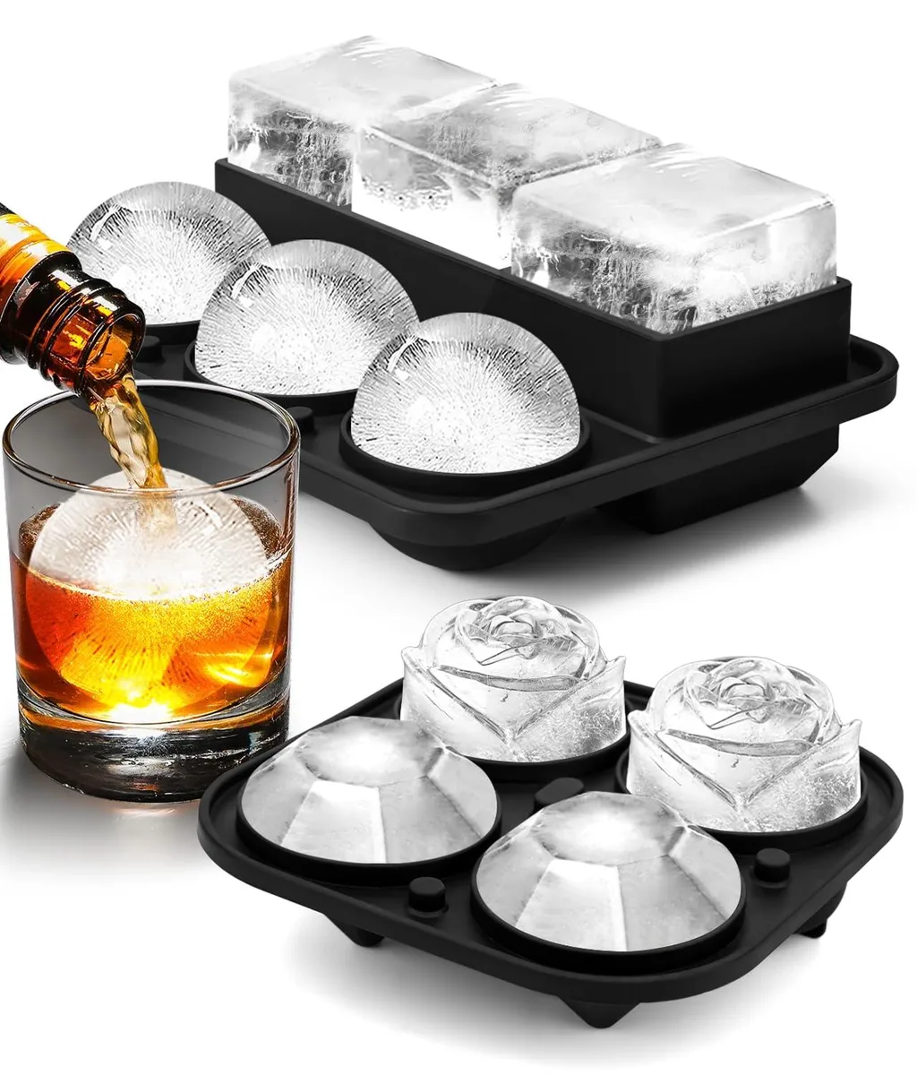  Amfocus ICE-0510molds silicone ice molds 2.5 in set of 2 — product photo
