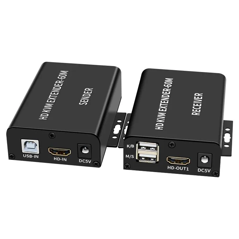 WMtec WMtec 1080P 60M HDMI KVM Extender over Cat5e/6 with Loop IR Remote US Plug — product photo