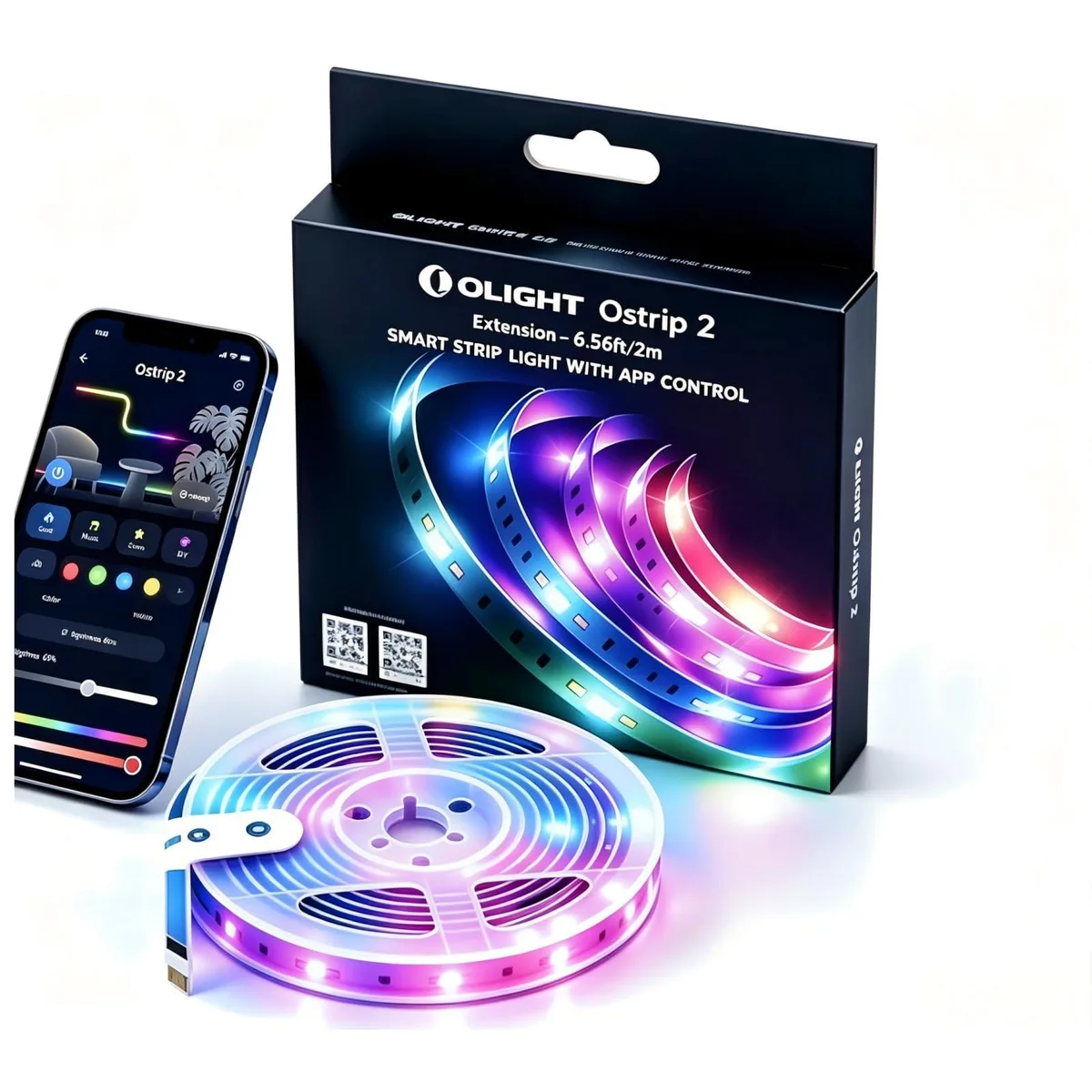 OLIGHT O-OSTRIP2-2M-300000 Smart LED Strip 6.56ft — product photo