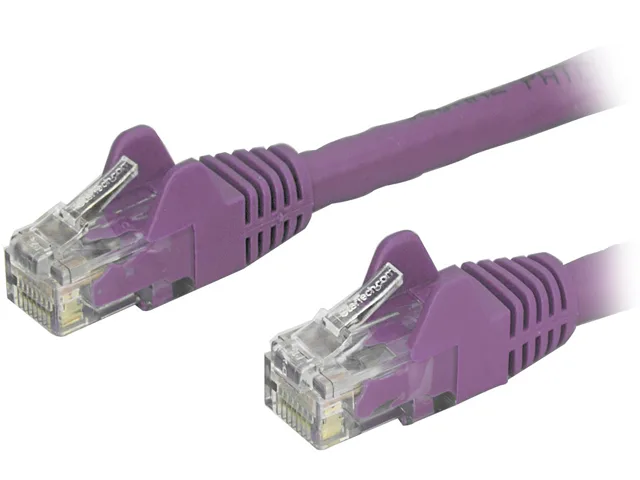 STARTECH STARTECH N6PATCH1PL Cat6 network ethernet cable 1 ft purple — product photo