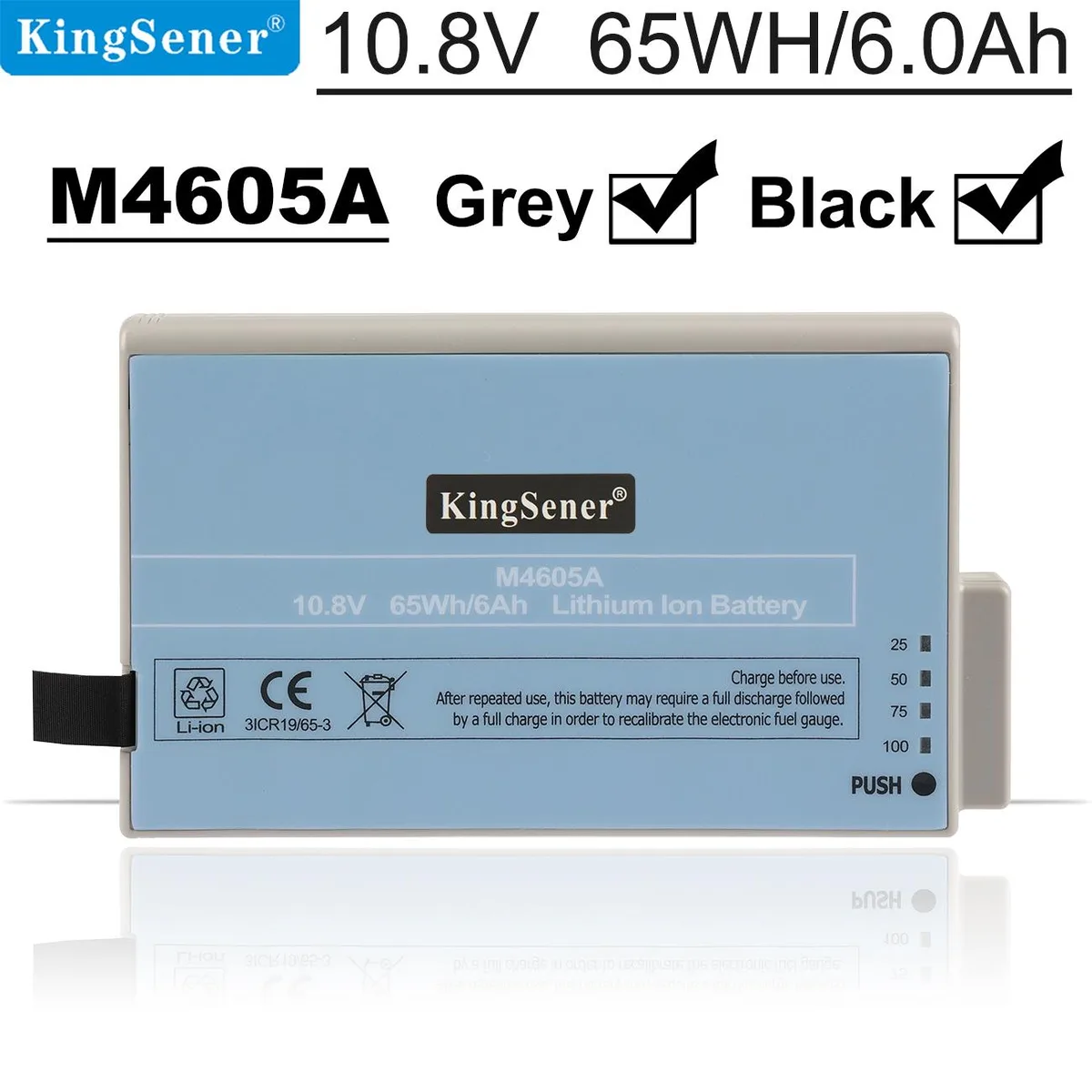 KingSener KingSener M4605A 10.8V 6.0Ah 65WH laptop battery — product photo