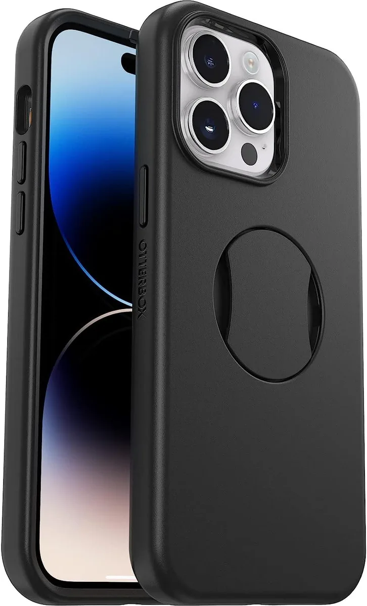 OtterBox OtterBox OtterGrip Symmetry Series Case MagSafe iPhone 14 Pro Black — product photo