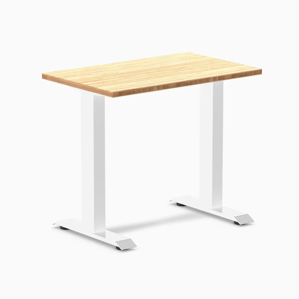 Desky Desky Zero Mini Bamboo Office Desk 32 x 20 in White — product photo