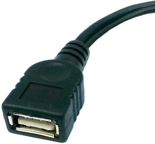 NShi NShi USB OTG Cable .7 ft Black #155 — product photo