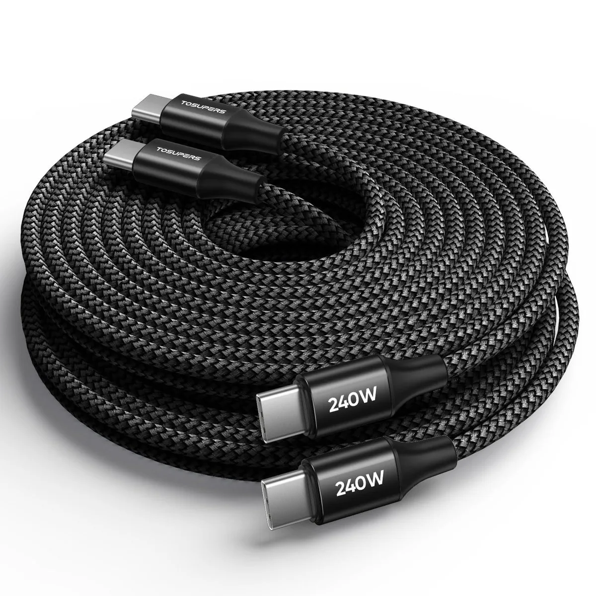 miqpower miqpower 240W USB C to USB C Cable 10ft 2-Pack — product photo